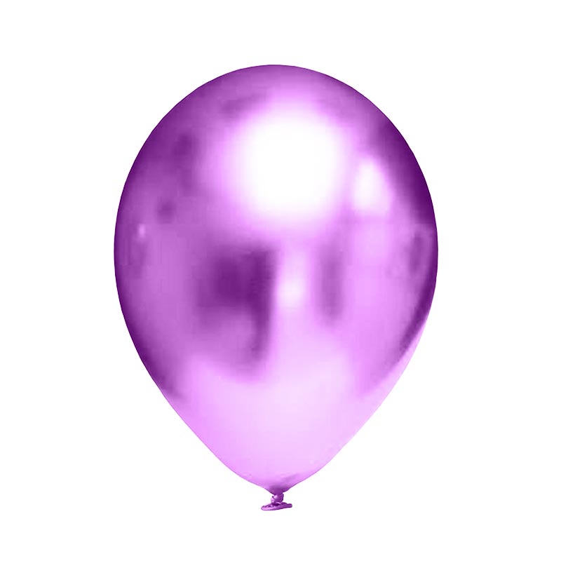 Balon chromowany fioletowy