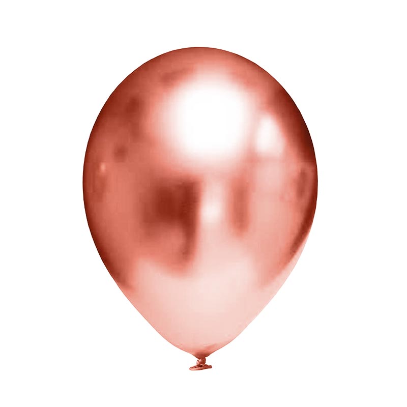 Balon chromowany różowo złoty