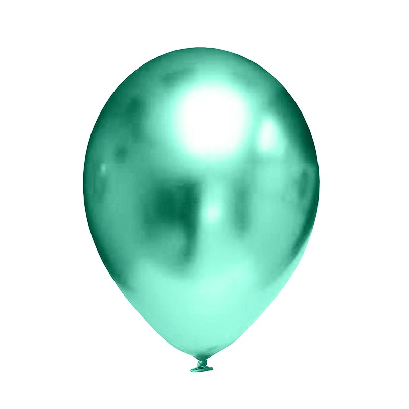 Balon chromowany zielony