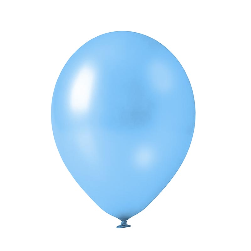Balon metaliczny, metalizowany kolor błękitny