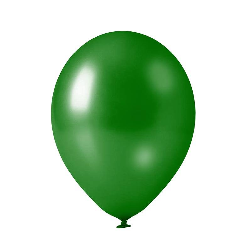 Balon metaliczny, metalizowany kolor zielony