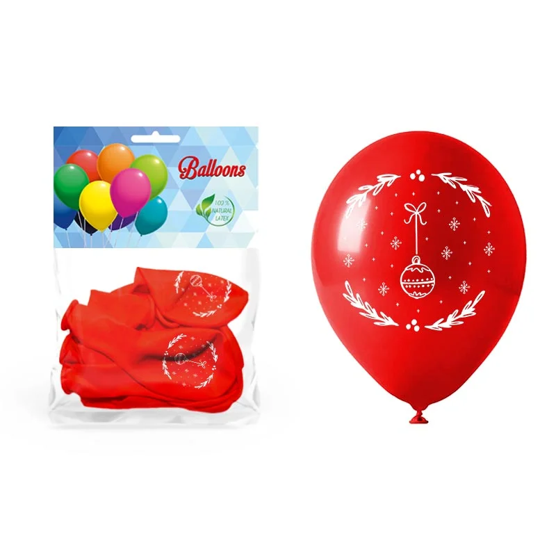 Balony z nadrukiem bombka 5 szt